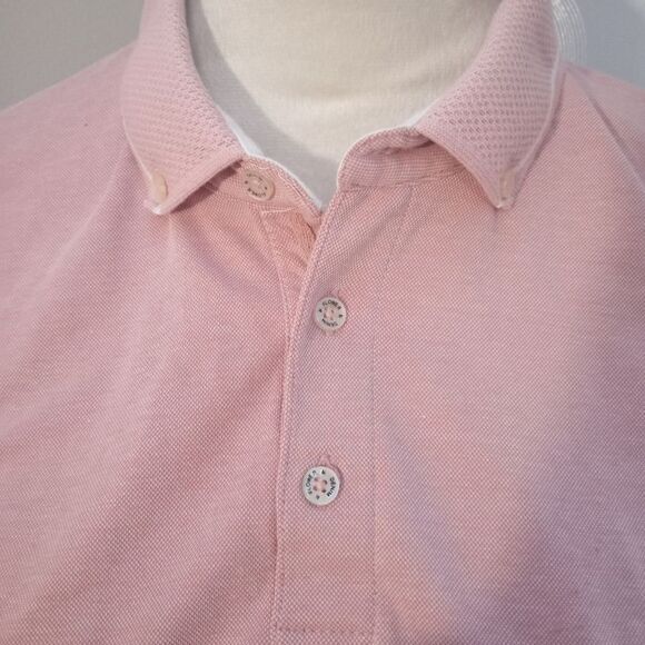 Denim and Flower Men's size M pink polo shirt. - Picture 4 of 7